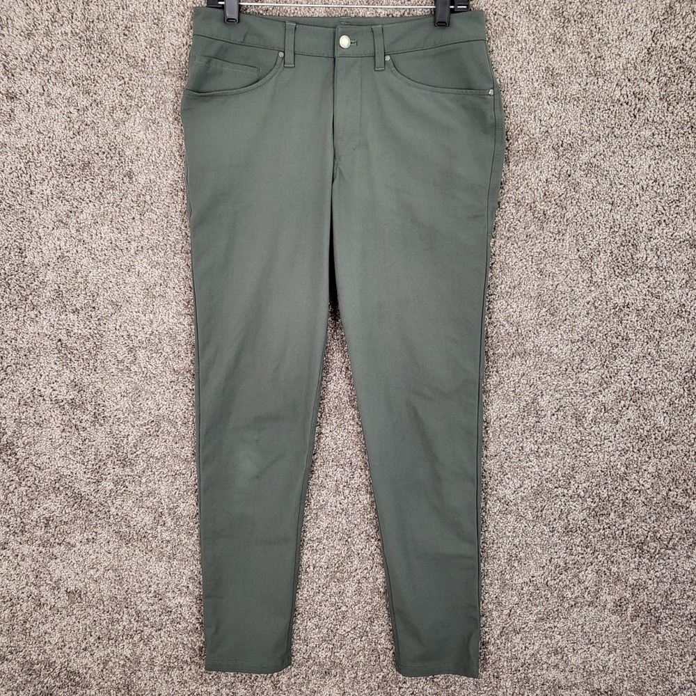 Lululemon Commission Slim Fit Pant Men's Size 30 Olive Green Casual Commuter